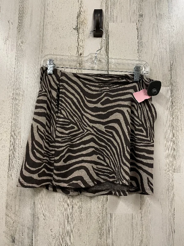 Zebra Print Skirt Mini & Short Altard State, Size M Flirty Mini Skirt