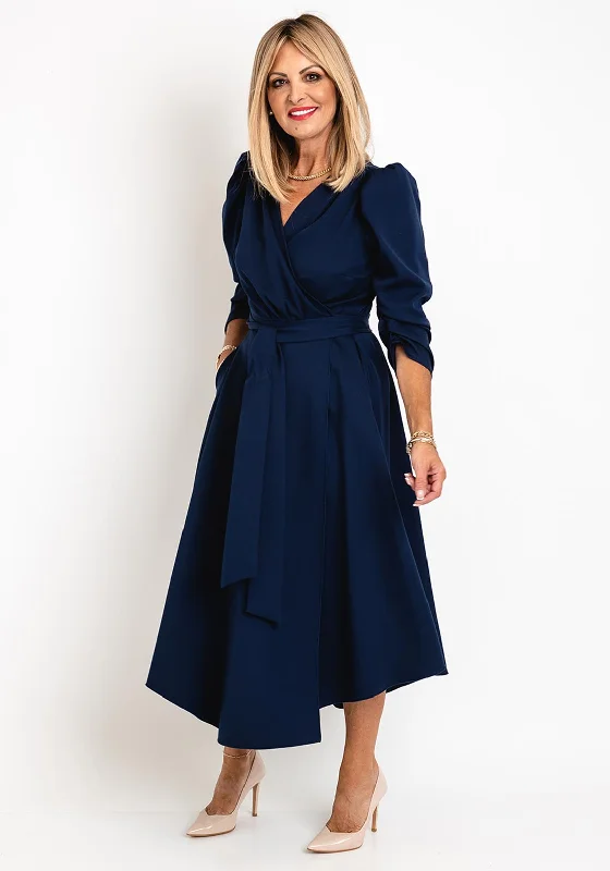 Coco Doll Emo Wrap Maxi Dress, Navy Midi Maxi Skirt