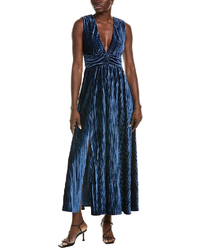 Rachel Parcell Pleated Velvet Maxi Dress Maxi Skirt Collection