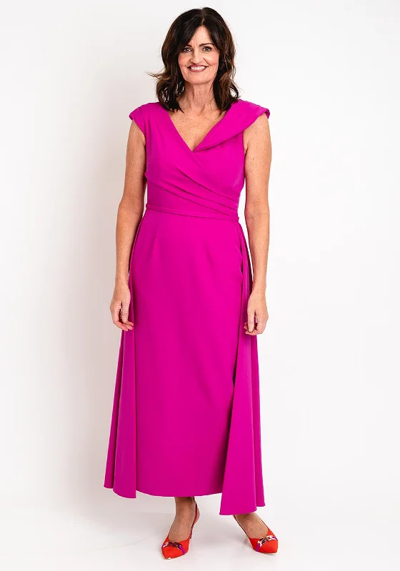 Veni Infantino Overskirt Maxi Dress, Magenta Flowing Boho Skirt