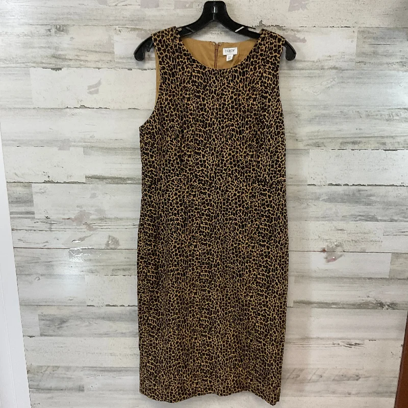 Dress Casual Midi By J. Crew In Animal Print, Size: M Midi Skirt Outfit