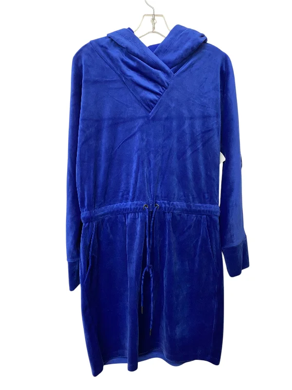 Dress Casual Midi By Calvin Klein In Blue, Size: M Ribbed Midi Skirt