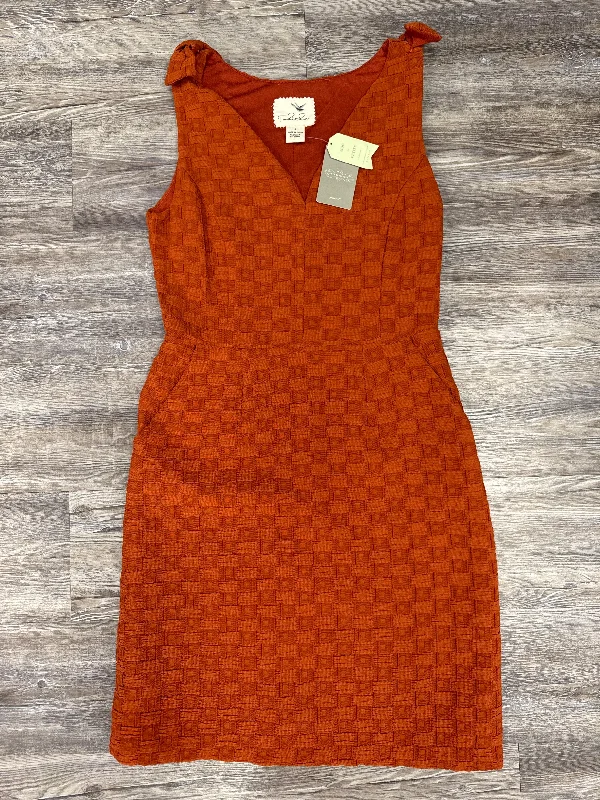 Dress Casual Midi By Tabitha In Orange, Size: 6 Midi Skirt Party