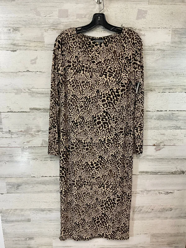 Dress Casual Midi By Vince Camuto In Animal Print, Size: M Trendy Midi Skirt