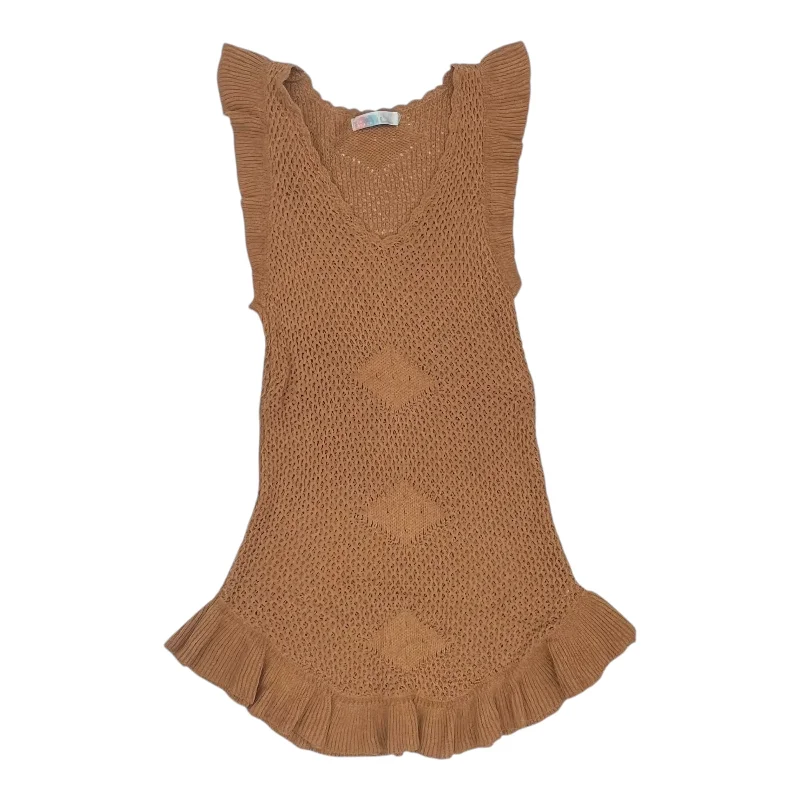 Dress Sweater By Free People In Tan, Size:L Sweater Dress with Pockets