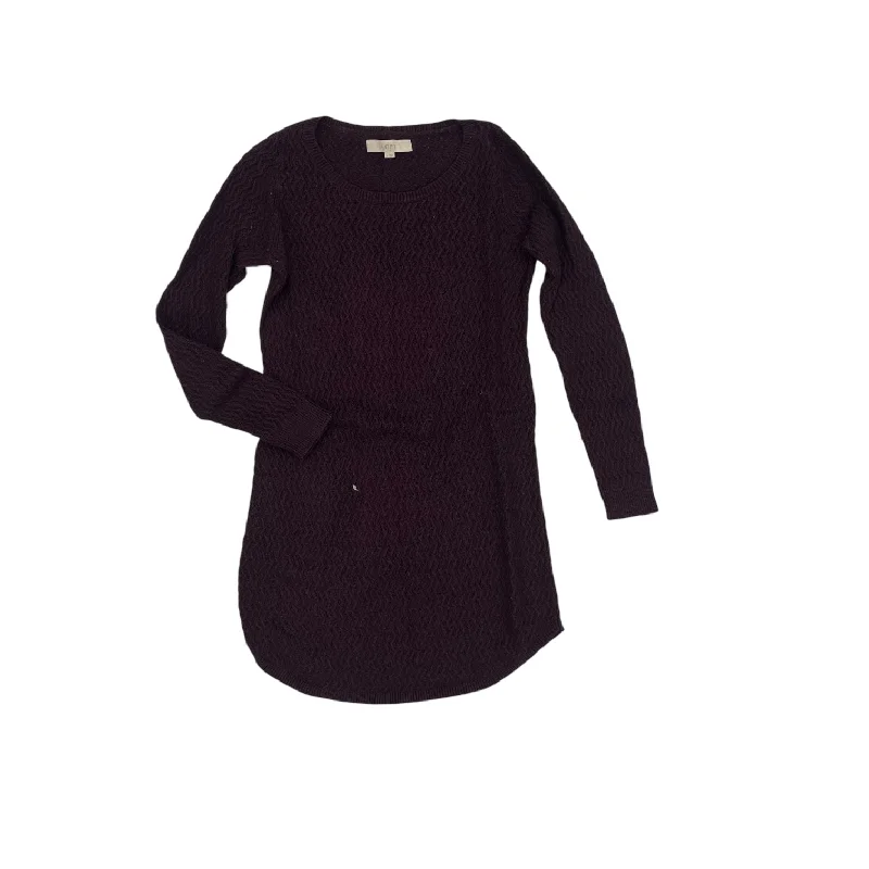 Dress Sweater By Loft In Purple, Size:S Knit Winter Sweater