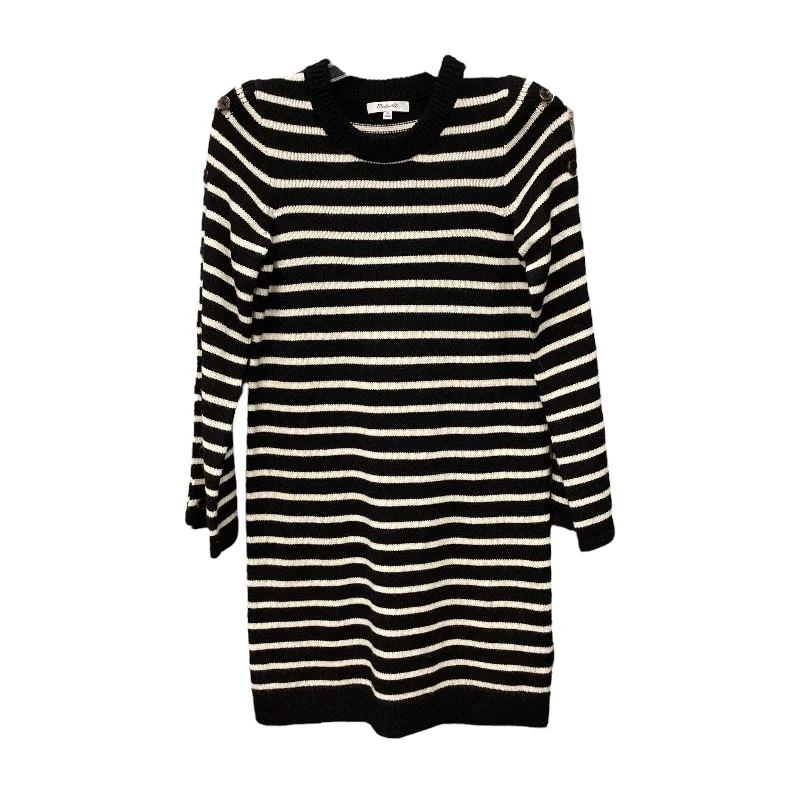 Dress Sweater By Madewell In Black & White, Size: Xs Comfy Sweater Dress