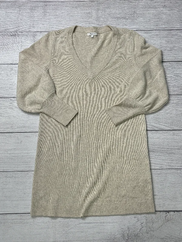 Dress Sweater By Madewell In Cream, Size: M Fitted Sweater Gown