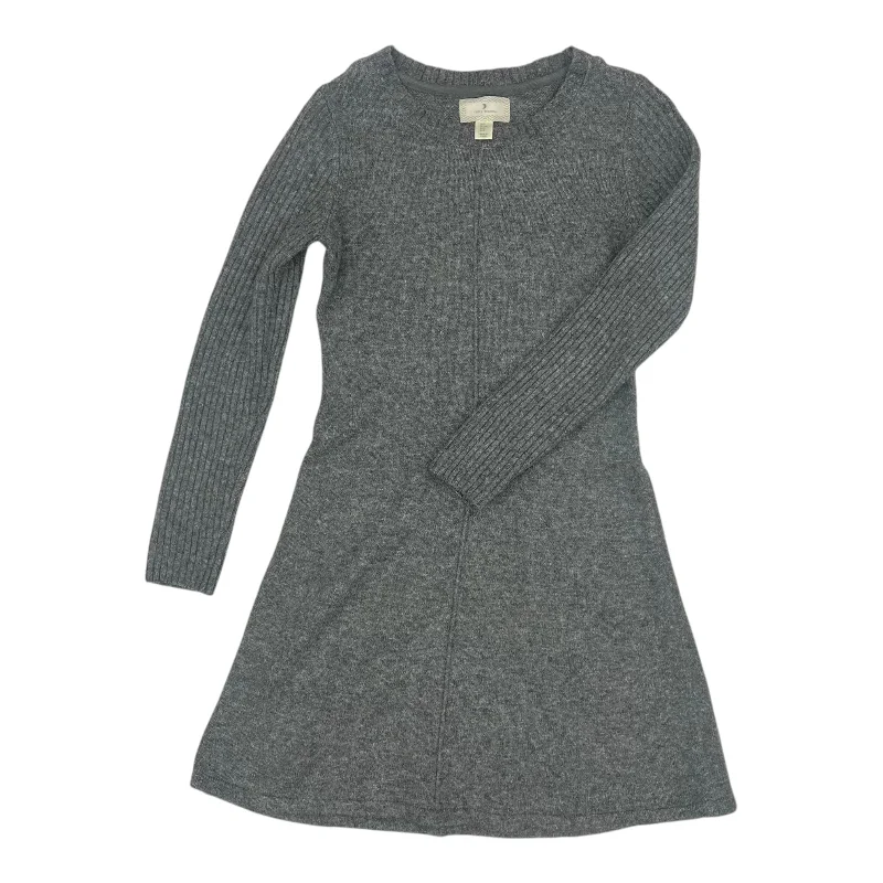 Dress Sweater By Ruby Rd In Grey, Size:S Long Sleeve Sweater