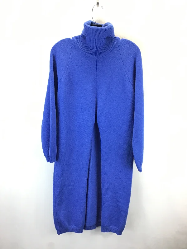 Dress Sweater By Shein In Blue, Size: 6 Cozy Sweater Dress